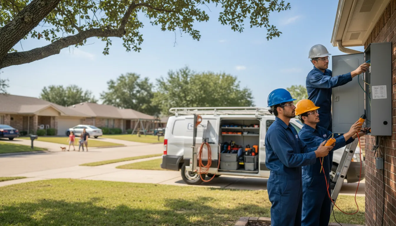 Certified electrician providing emergency electrical services in Garland City, AR